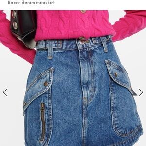 RE/DONE Women's Blue Denim Skirt